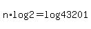 n%2Alog%282%29=log%2843201%29