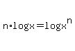 n%2Alog%28x%29=log%28x%5En%29