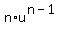 n%2Au%5E%28n-1%29