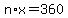 n%2Ax=360