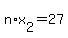 n%2Ax%5B2%5D+=+27