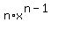 n%2Ax%5E%28n-1%29