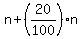 n%2B%2820%2F100%29n