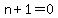 n%2B1=0