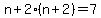 n%2B2%28n%2B2%29+=+7