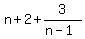 n%2B2%2B3%2F%28n-1%29