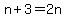 n%2B3=2n