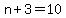 n%2B3+=+10