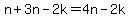 n%2B3n-2k=4n-2k