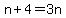 n%2B4=3n