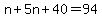 n%2B5n%2B40=94
