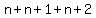 n%2Bn%2B1%2Bn%2B2