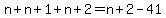 n%2Bn%2B1%2Bn%2B2=n%2B2-41