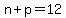 n%2Bp=12