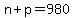 n%2Bp=980