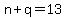 n%2Bq=13