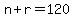 n%2Br=120