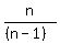 n%2F%28%28n-1%29%29