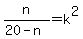 n%2F%2820-n%29+=+k%5E2