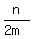 n%2F%282m%29