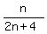 n%2F%282n%2B4%29