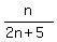 n%2F%282n%2B5%29