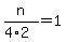 n%2F%284%2A2%29=1