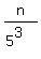 n%2F%285%5E3%29