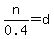 n%2F0.4=d