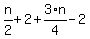 n%2F2%2B2%2B3%2F4%2An-2