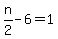 n%2F2-6=1