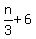n%2F3%2B6