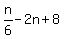 n%2F6+-+2n+%2B+8