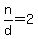 n%2Fd=2