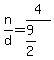 n%2Fd=4%2F%289%2F2%29