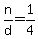 n%2Fd+=+1%2F4