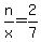 n%2Fx=2%2F7
