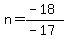 n=%28-18%29%2F%28-17%29