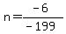 n=%28-6%29%2F%28-199%29
