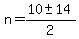 n=%2810%2B-+14%29%2F2