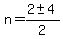 n=%282%2B-+4%29%2F2