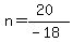 n=%2820%29%2F%28-18%29