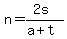 n=%282s%29%2F%28a%2Bt%29