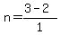 n=%283-2%29%2F1