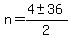 n=%284%2B-+36%29%2F2