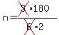 n=+%28cross%283%29%2A180%29%2F%28cross%286%29%2A2%29