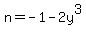 n=+-1-2y%5E3