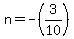 n=-%283%2F10%29