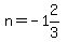n=-1%262%2F3