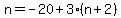 n=-20%2B3%28n%2B2%29